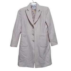 Banana Republic Women Cream Button Down PeaCoat Size Medium